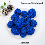 décoration artisanale boules coeurs rotin multicolores tressées anniversaire mariage festive