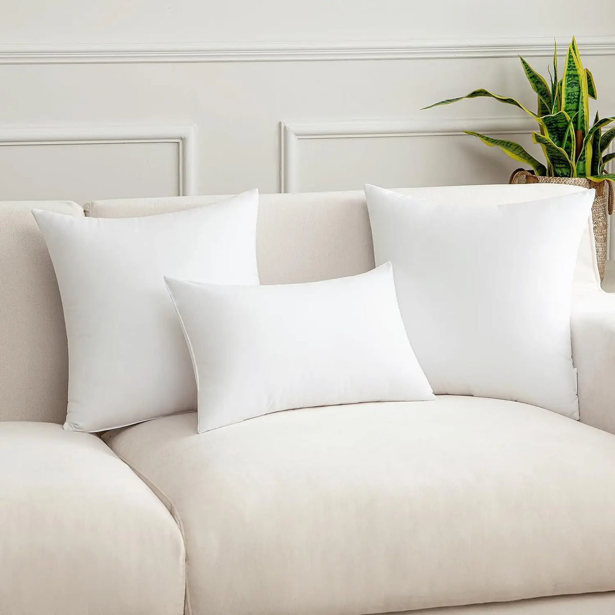 coussin siège blanc amovible fibre polyester massage lit canapé moderne fixations