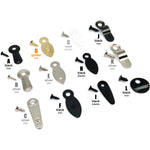 clips métalliques vis clips argent doré moderne fonctionnels fixations vis rond métal
