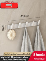 porte sacs mural gris métallisé moderne minimaliste crochets vis fixés