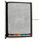 livre coloriage pixel art motifs géométriques moderne enfantin crayon pages multicolores guides numériques