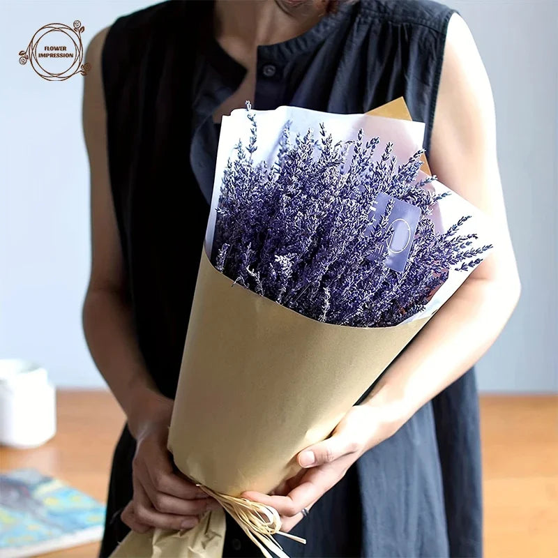 bouquet lavande séchée naturelle fleurs vertes violettes décoration intérieure rustique love life flowers événement