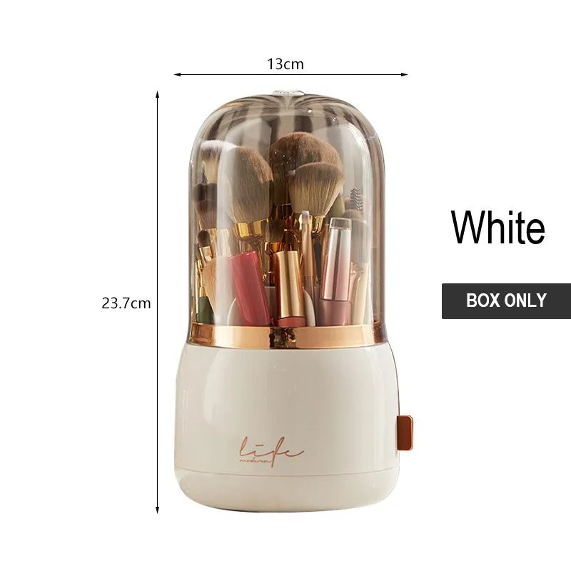 boîte rangement cosmétique moderne noir vert élégante deux étages poignées skincare makeup caddy