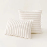 taies d'oreiller peluche rose vert blanc orange lit décoration moderne carré rectangle adhésif