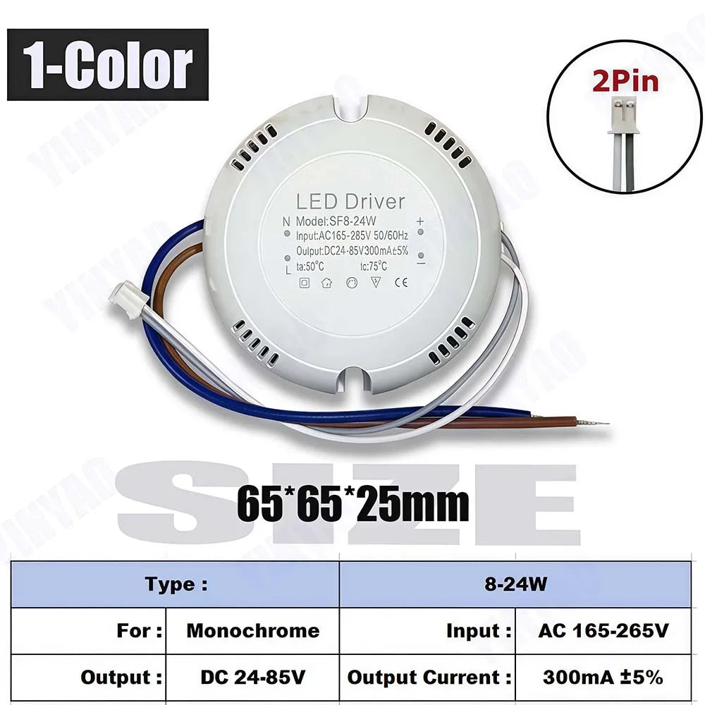 transformateur alimentation led 8w 12w 18w 24w 36w blanc moderne driver constant current 24v
