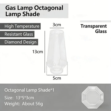 lampe gaz camping verre transparent moderne petite taille cartouche gaz instructions
