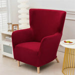 Housse fauteuil velours beige clair moderne canapé place lavable machine restaurant