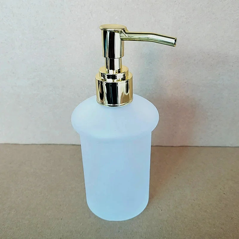 distributeur savon liquide mains blanc moderne opacique céramique fixe salle bain