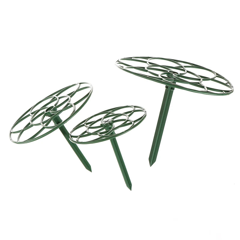 support plante métallique vert jardinage décoration fleuri piquet insertion terreau hauteur diamètre