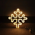 néons lumineux décoratifs cloche flocon arbre renne étoile couleurs vives câbles usb alimentation festive