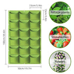 sacs culture plantes mur vert moderne 50x100cm 49 poches