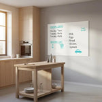 tableau blanc electrostatique adhésif blanc moderne réutilisable enseignement maison 45cm 60cm
