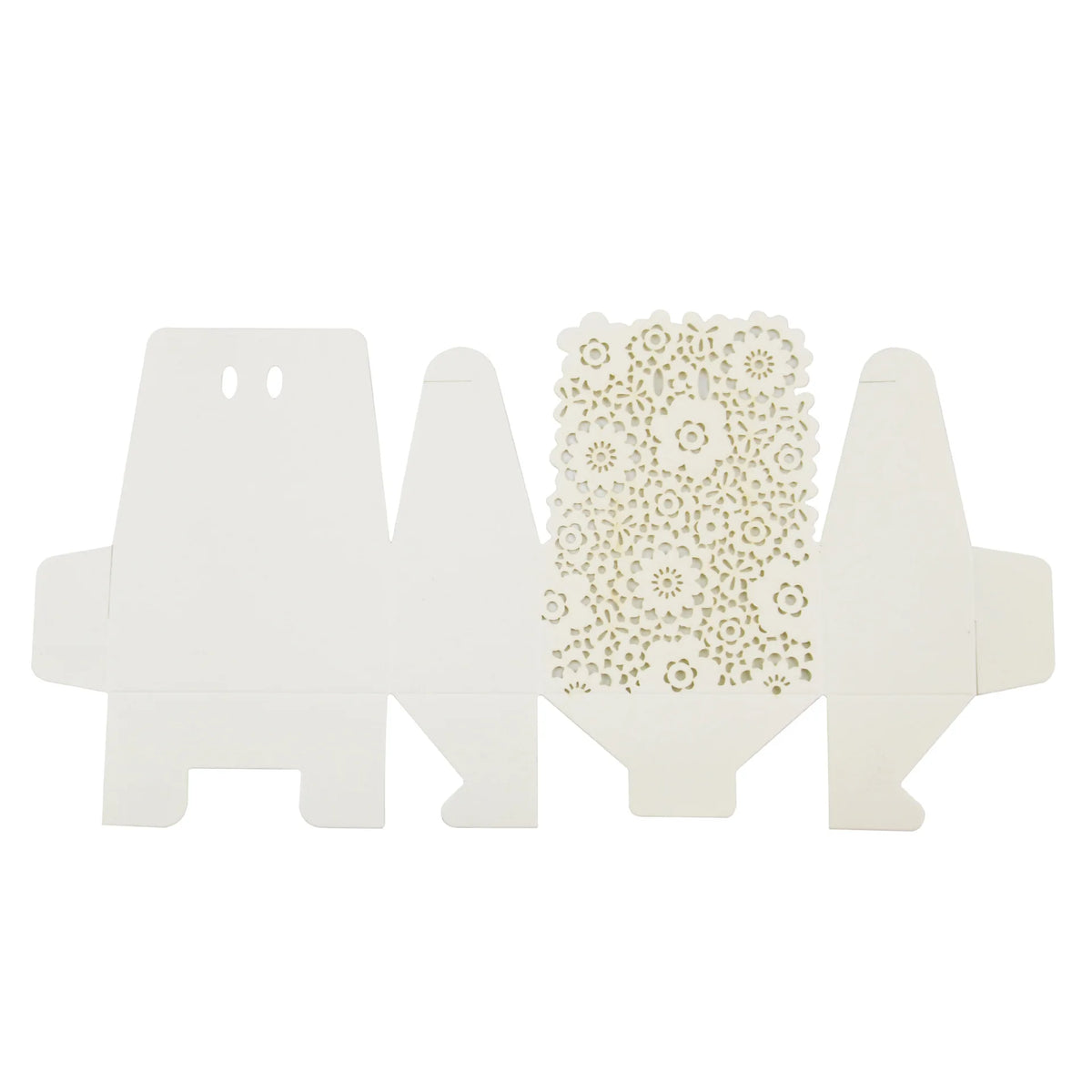 boîte cadeau blanc fleurs dorées ruban classique mariage anniversaire noël saint valentin halloween pâques
