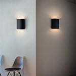 applique murale moderne rayée marron noir vert blanc orange éclairage quotidien fixée mur flux