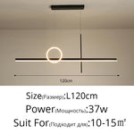 suspension lumineuse moderne or noir lignes géométriques led minimaliste