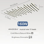 plafonnier moderne acrylique led noir blanc rayures horizontales semi encastrée télécommande lumière chambre salon