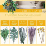 bouquet fleurs séchées naturel eucalyptus lavande vert jaune violet décoration intérieure bohème rustique