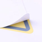 autocollants signalisation électrique jaune noir triangle hazard opacité graphique adhésif sécurité imperméable pvc