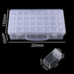 boîte rangement transparente moderne 32 40 42 48 56 64 compartiments poignée petites boîtes