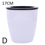 pots fleurs résine moderne blanc noir opaques intérieurs corde coton dimensions variées