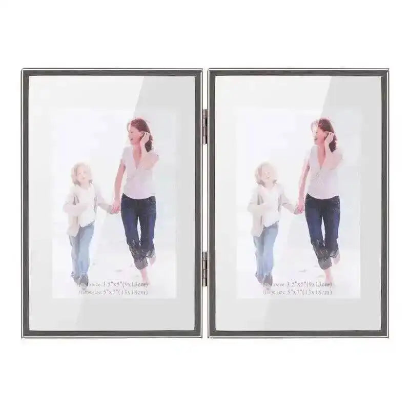 cadre photo pliable or rose moderne minimaliste photos imprimées 3.5x5 7x5 inches