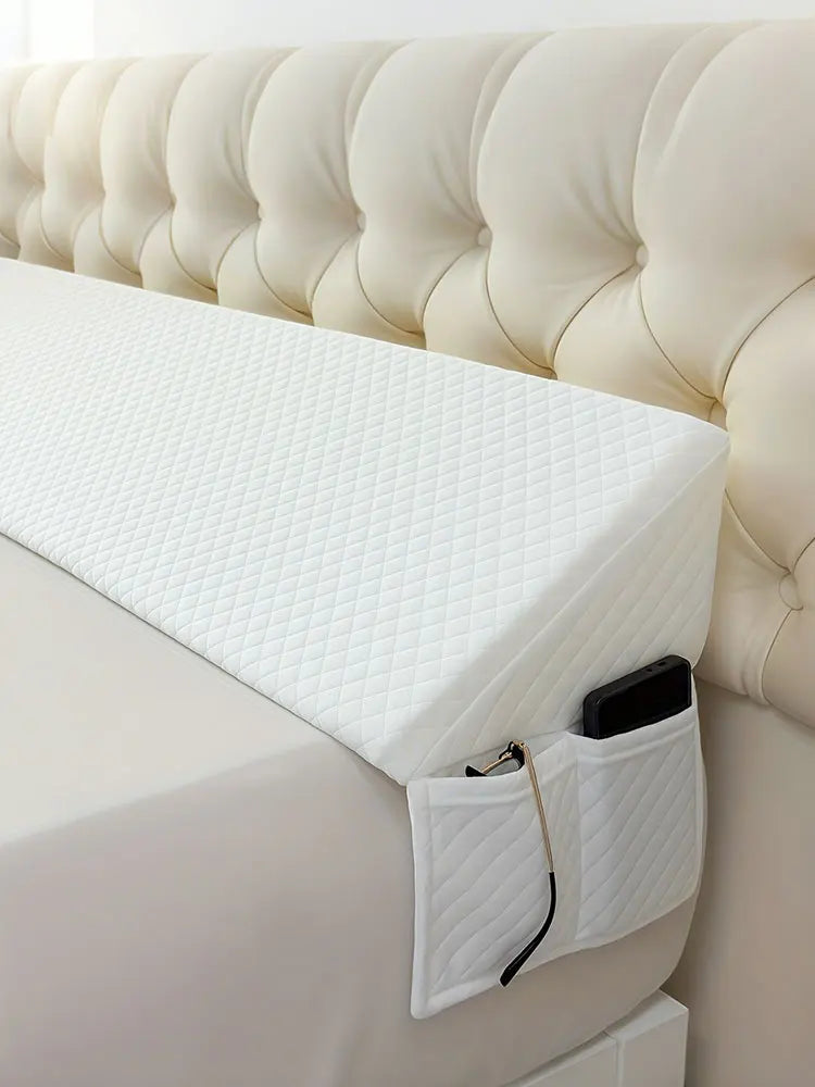 oreiller mousse mémoire forme coton polyester quilté moderne blanc gris réglable lit tête matelas
