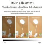 lampe rechargeable led blanc moderne minimaliste clip tactile 60lm 10w ab