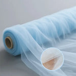 tulle transparent finement tissé beige blanc vert clair decoratif impermeable 160cm large