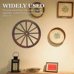 décoration murale roue chariot bois vintage rustique ornement mur art western nostalgie