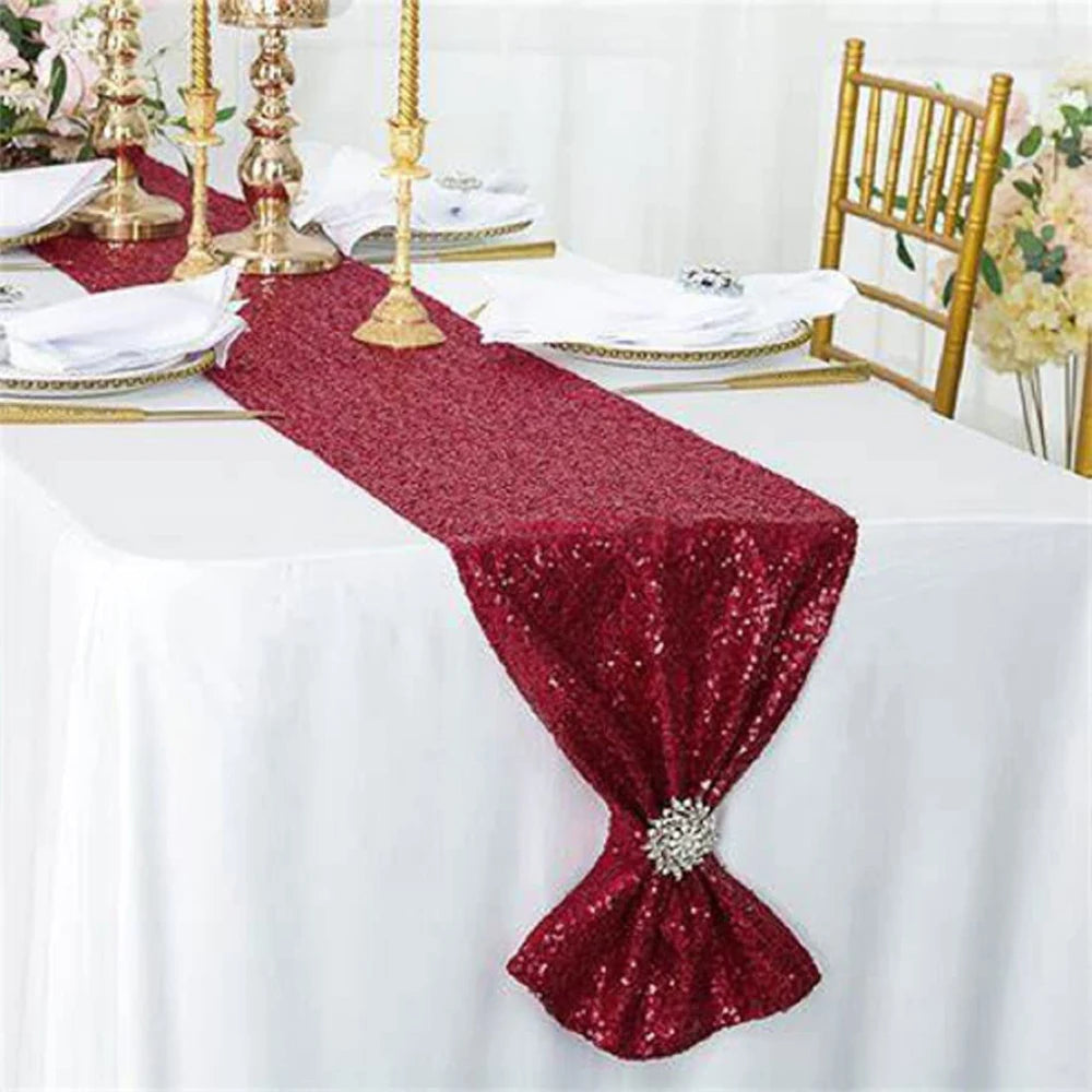 nappe table sequins festive mariage anniversaire élégante événementielle dorées festif