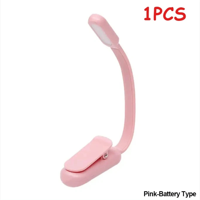 lampe lecture rechargeable led rose noir pinces flexible moderne minimaliste