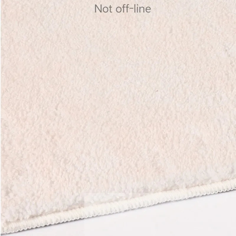 tapis nordic moderne bleu clair rose vert beige peluche doux salon chambre extérieur