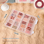 coffret rangement faux ongles multicolores modernes grande capacité portatif transparent accessoire nail art