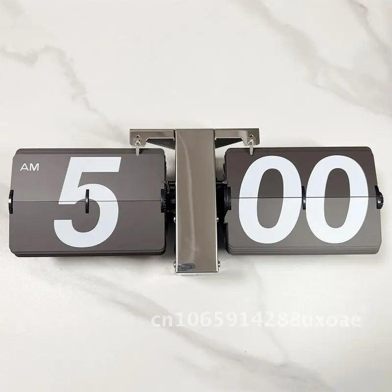 horloge murale quartz flip numérique horloge bleue moderne horloge blanche rétro horloge grise numérique