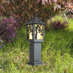 lampadaire extérieur asiatique led ip55 bronze noir éclairage paysagiste floral rustiqueextérieur moderne autonomedefixationsoltranslucide