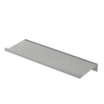 étagère murale moderne aluminium gris métallisé texture fine légèrement rugueuse murale rangement cuisine