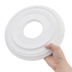 anneau blanc classique diamètre 31cm opacité concentrique lisse fixations invisibles abs ccc