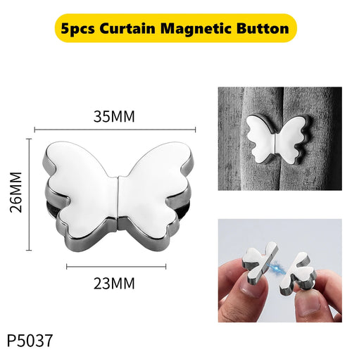 boucle magnétique rideau argentée fixation aimantée moderne tenir voilage rideau coton