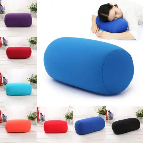 coussin ovale uni moderne bleu rouge violet noir mousse polyester lit décoration voyage
