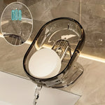 porte savon transparent moderne savon blanc luxueux mini baignoire pied stable aspect brillant