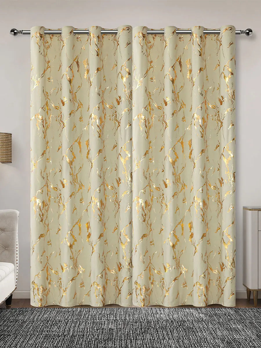 rideaux moderne motif doré abstraits polyester européen français chambre salonhôtel