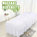 drap massage velours uni blanc rose marron gris 80x200cm 120x200cm