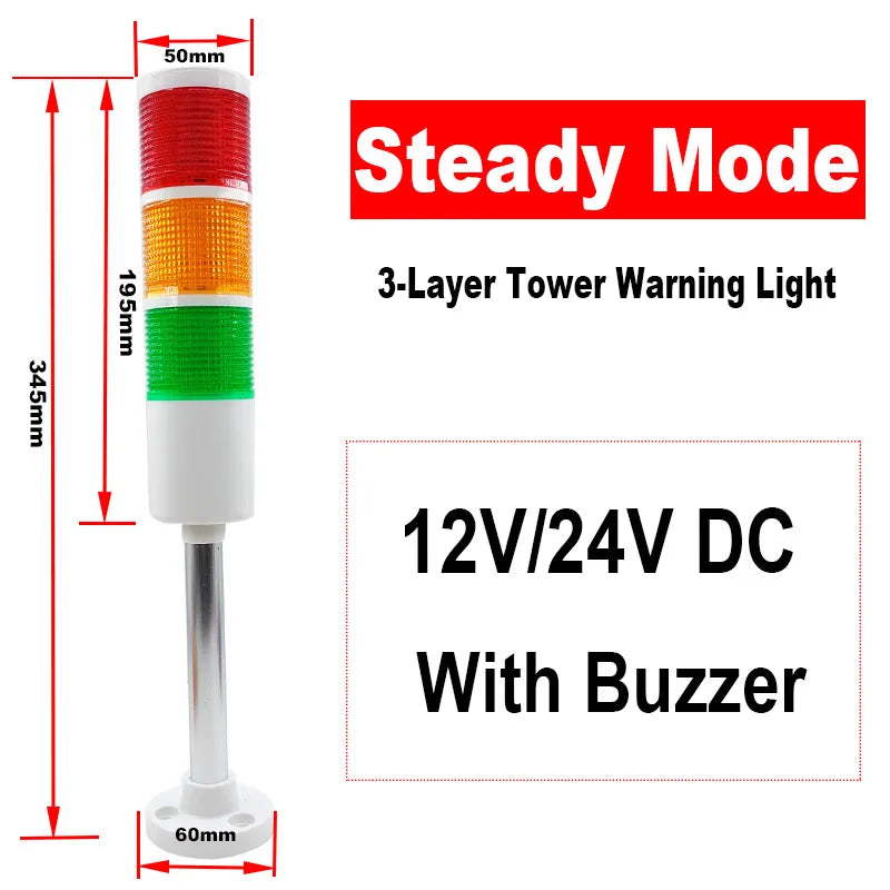 ampoule led rouge orange vert indicateur signal moderne rayures horizontales fixation