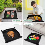 tapis jardinage noir moderne poignées pot plante graine outils arrosoir chiffon