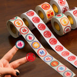 autocollants adhésifs nouveaux an chinois symboles chinois couleurs vives graphique petits festive