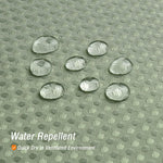 rideau douche vert moderne tissé points imperméable métalliques salle bain