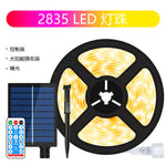 ruban led solaire multicolore modes points lumineux moderne clips