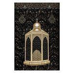 tapis prière islamique ornements géométriques motifs floraux calligraphie arabe polyester antidérapant voyage intérieur