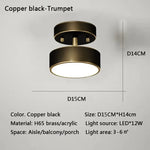 lampe moderne minimaliste or rond lisse montée surface interrupteur tactile 20cm