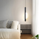 Lampes suspendues modernes minimaliste câble suspension plaque fixation globes opale abatjour blanc noir chambre